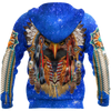 Awesome Hoodie 3D All Over Print Eagle Native American Blue Galaxy - Hoodie, T-Shirt, Zip Hoodies, Sweatshirt ND337