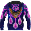 Awesome Hoodie 3D All Over Print Eagle Purple Dreamcatcher Native American - Hoodie, T-Shirt, Zip Hoodies, Sweatshirt ND338