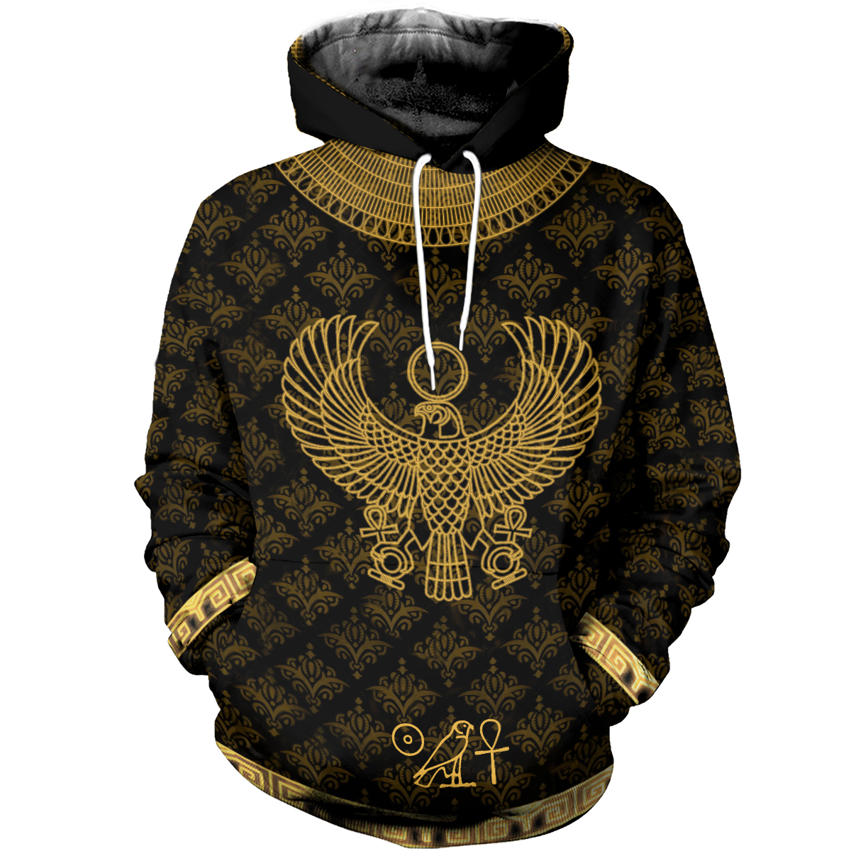 Awesome Hoodie 3D All Over Print Egyptian Horus God - Hoodie, T-Shirt, Zip Hoodies, Sweatshirt ND342
