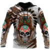 Awesome Hoodie 3D All Over Print Sugar Native Skull - Hoodie, T-Shirt, Zip Hoodies, Sweatshirt ND343