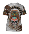 Awesome Hoodie 3D All Over Print Sugar Native Skull - Hoodie, T-Shirt, Zip Hoodies, Sweatshirt ND343