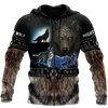 Awesome Hoodie 3D All Over Print Viking Mighty Wolf - Hoodie, T-Shirt, Zip Hoodies, Sweatshirt ND344