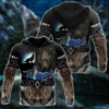 Awesome Hoodie 3D All Over Print Viking Mighty Wolf - Hoodie, T-Shirt, Zip Hoodies, Sweatshirt ND344