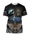 Awesome Hoodie 3D All Over Print Viking Mighty Wolf - Hoodie, T-Shirt, Zip Hoodies, Sweatshirt ND344