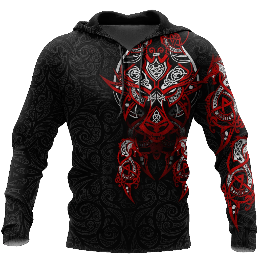 Awesome Hoodie 3D All Over Print Viking Tattoos - Hoodie, T-Shirt, Zip Hoodies, Sweatshirt ND346