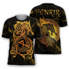 Awesome Hoodie 3D All Over Print Viking Fenrir With Fire Serpents - Hoodie, T-Shirt, Zip Hoodies ND352