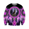Awesome Hoodie 3D All Over Print Native American Wolf Violet - Hoodie, T-Shirt, Zip Hoodies, Sweatshirt ND353