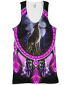 Awesome Hoodie 3D All Over Print Native American Wolf Violet - Hoodie, T-Shirt, Zip Hoodies, Sweatshirt ND353