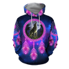 Awesome Hoodie 3D All Over Print Native Wolf - Hoodie, T-Shirt, Zip Hoodies, Sweatshirt ND354