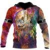 Awesome Hoodie 3D All Over Print Beautiful Wolf Couple - Hoodie, T-Shirt, Zip Hoodies, Sweatshirt ND356