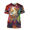 Awesome Hoodie 3D All Over Print Beautiful Wolf Couple - Hoodie, T-Shirt, Zip Hoodies, Sweatshirt ND356