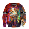 Awesome Hoodie 3D All Over Print Beautiful Wolf Couple - Hoodie, T-Shirt, Zip Hoodies, Sweatshirt ND356
