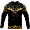 Awesome Hoodie 3D All Over Print Gold Eagle Pattern - Hoodie, T-Shirt, Zip Hoodies, Sweatshirt ND358