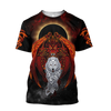 Awesome Hoodie 3D All Over Print Dragon and Wolf - Hoodie, T-Shirt, Zip Hoodies, Sweatshirt ND359