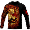 Awesome Hoodie 3D All Over Print Fire Tiger - Hoodie, T-Shirt, Zip Hoodies, Sweatshirt ND362