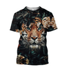 Awesome Hoodie 3D All Over Print Portrait Tiger in Nature - Hoodie, T-Shirt, Zip Hoodies, Sweatshirt ND363