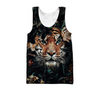 Awesome Hoodie 3D All Over Print Portrait Tiger in Nature - Hoodie, T-Shirt, Zip Hoodies, Sweatshirt ND363