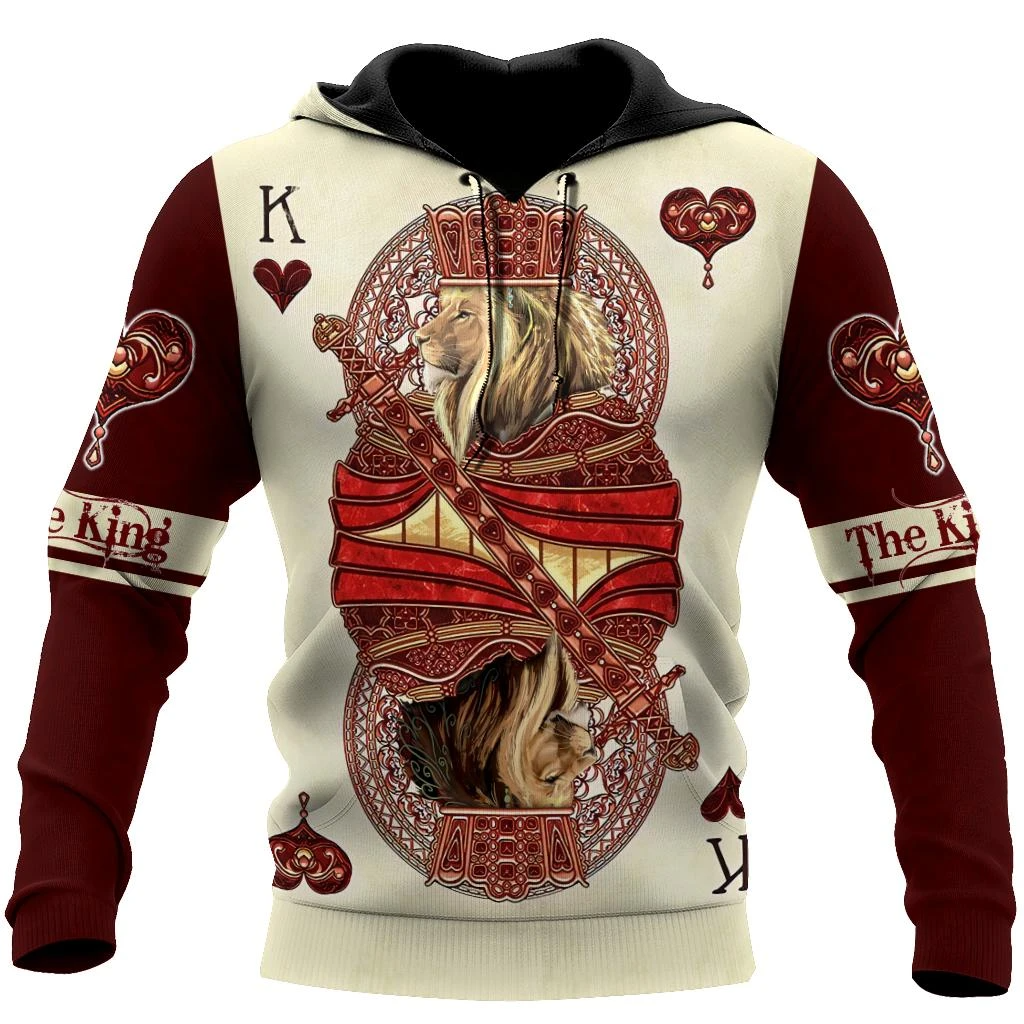 Awesome Hoodie 3D All Over Print The King Club Lion Poker - Hoodie, T-Shirt, Zip Hoodies, Sweatshirt ND373