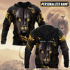 Awesome Hoodie 3D All Over Print The Lion Warrior Custom Name - Hoodie, T-Shirt, Zip Hoodies, Sweatshirt ND375