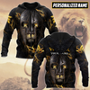 Awesome Hoodie 3D All Over Print The Lion Warrior Custom Name - Hoodie, T-Shirt, Zip Hoodies, Sweatshirt ND375