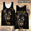 Awesome Hoodie 3D All Over Print The Lion Warrior Custom Name - Hoodie, T-Shirt, Zip Hoodies, Sweatshirt ND375
