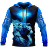 Awesome Hoodie 3D All Over Print Blue Lion - Hoodie, T-Shirt, Zip Hoodies, Sweatshirt ND378