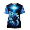 Awesome Hoodie 3D All Over Print Blue Lion - Hoodie, T-Shirt, Zip Hoodies, Sweatshirt ND378