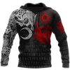 Awesome Hoodie 3D All Over Print Ragnarok Monsters Red Sköll and Hati - Hoodie, T-Shirt, Zip Hoodies, Sweatshirt ND380