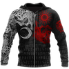 Awesome Hoodie 3D All Over Print Ragnarok Monsters Red Sköll and Hati - Hoodie, T-Shirt, Zip Hoodies, Sweatshirt ND380