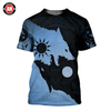 Awesome Hoodie 3D All Over Print Skoll and Hati Limited Blue Version - Hoodie, T-Shirt, Zip Hoodies, Sweatshirt ND383