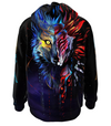 Awesome Hoodie 3D All Over Print Viking Wolf - Hoodie &amp; Zip Hoodies With Gaiter ND420