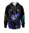Awesome Hoodie 3D All Over Print Viking Wolf - Hoodie &amp; Zip Hoodies With Gaiter ND420