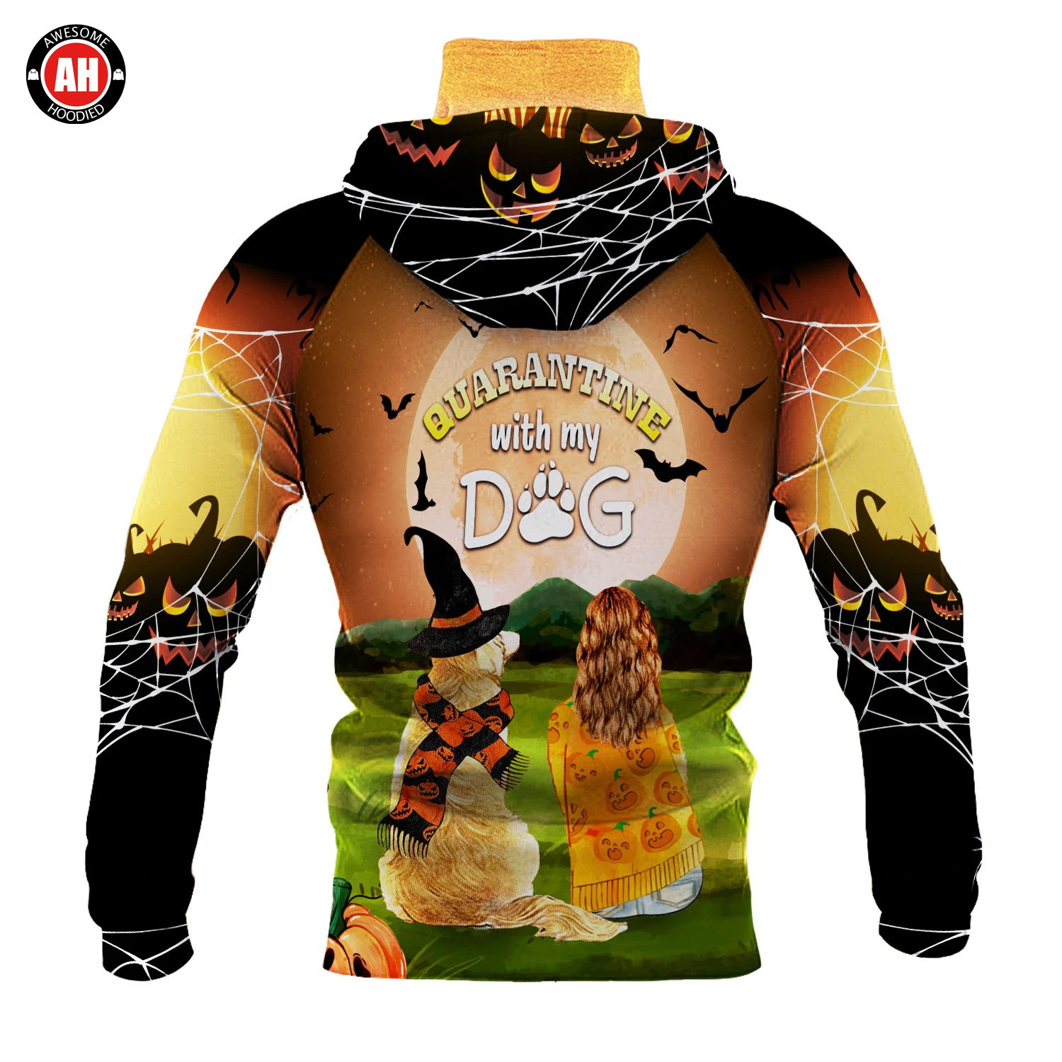 Awesome Hoodie 3D All Over Print Halloween Dog - Hoodie & Zip Hoodies With Gaiter ND434