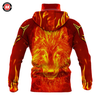 Awesome Hoodie 3D All Over Print Fire Wolf - Hoodie &amp; Zip Hoodies With Gaiter ND436