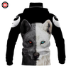 Awesome Hoodie 3D All Over Print Wolf - Hoodie &amp; Zip Hoodies With Gaiter ND438