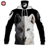 Awesome Hoodie 3D All Over Print Wolf - Hoodie &amp; Zip Hoodies With Gaiter ND438