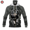 Awesome Hoodie 3D All Over Print The Wolf - Hoodie &amp; Zip Hoodies With Gaiter ND440
