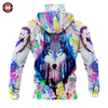 Awesome Hoodie 3D All Over Print Native Wolf - Hoodie &amp; Zip Hoodies With Gaiter ND442