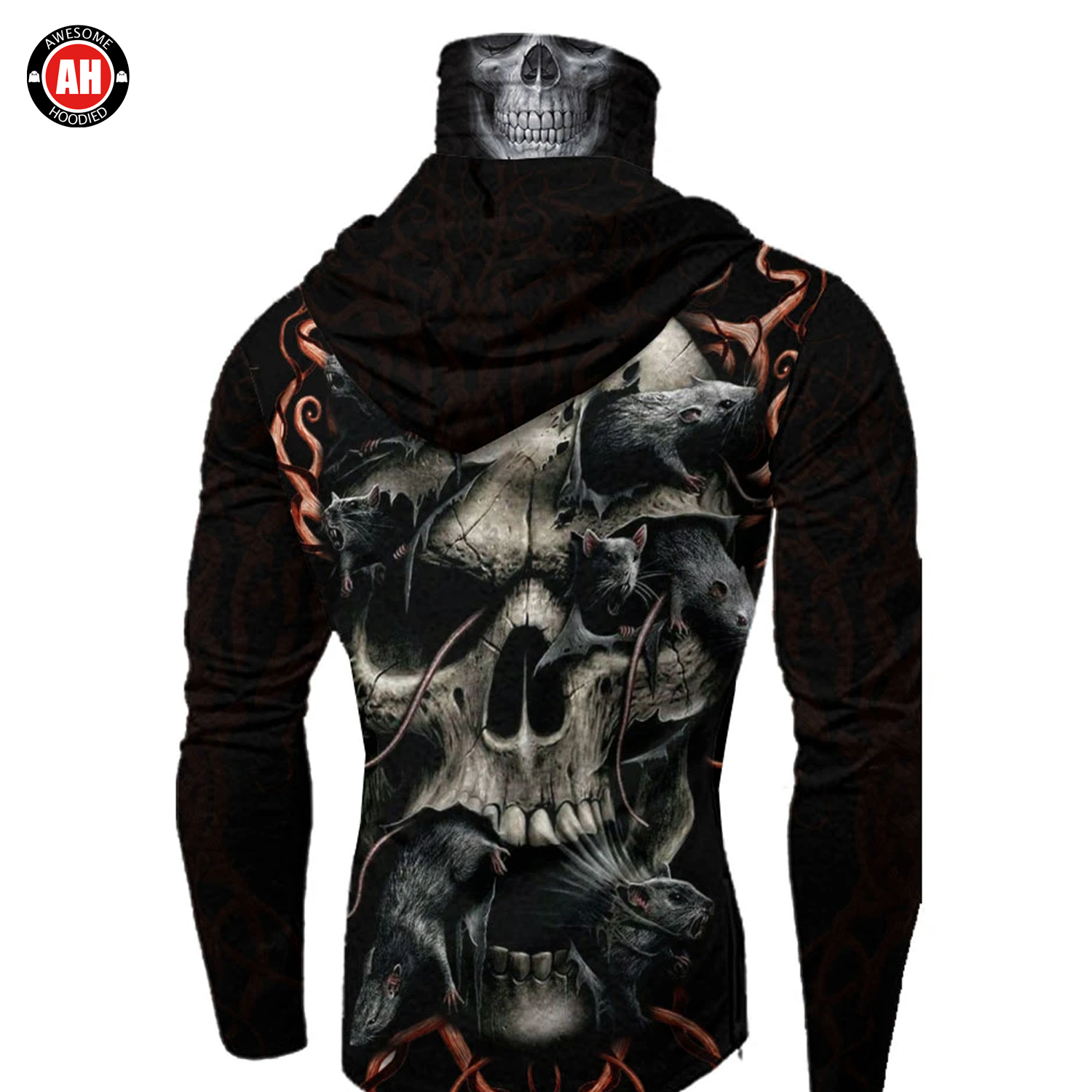 Awesome Hoodie 3D All Over Print Skull - Hoodie & Zip Hoodies With Gaiter ND447