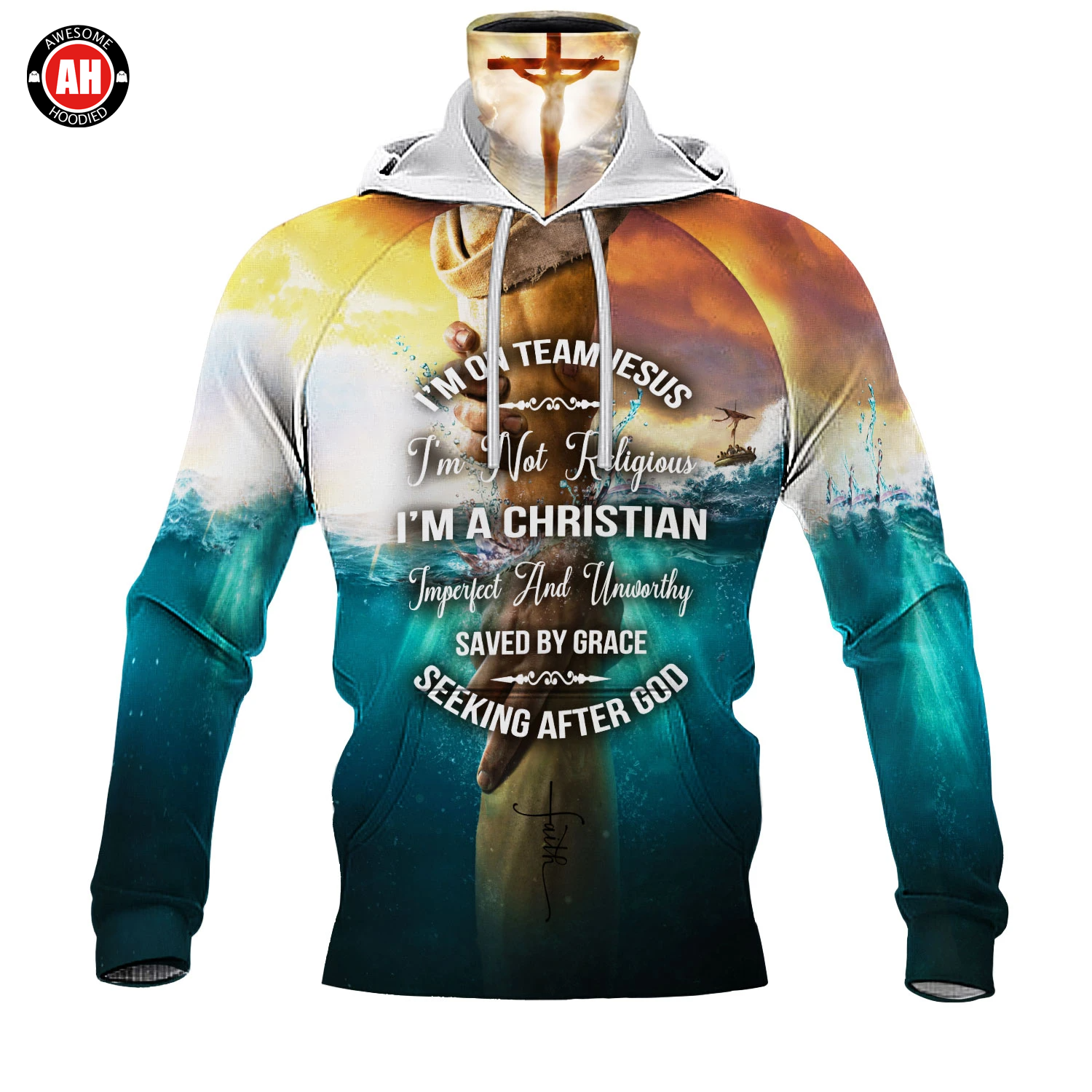 Awesome Hoodie 3D All Over Print Christian - Hoodie & Zip Hoodies With Gaiter ND449