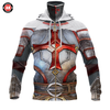 Awesome Hoodie 3D All Over Print Knights Templar Christian Armor - Hoodie &amp; Zip Hoodies With Gaiter ND452