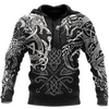 Awesome Hoodie 3D All Over Print Viking Wolf and Dragon - Hoodie, T-Shirt, Zip Hoodies, Sweatshirt ND454