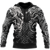 Awesome Hoodie 3D All Over Print Viking Wolf and Dragon - Hoodie, T-Shirt, Zip Hoodies, Sweatshirt ND454