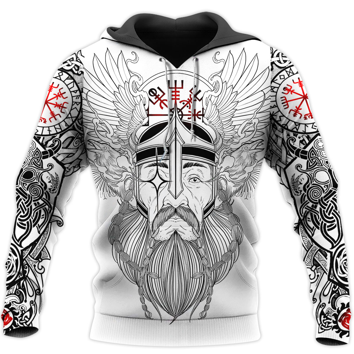 Awesome Hoodie 3D All Over Print Love Viking Odin - Hoodie, T-Shirt, Zip Hoodies, Sweatshirt ND457