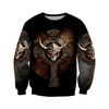 Awesome Hoodie 3D All Over Print Viking Skulls - Hoodie, T-Shirt, Zip Hoodies, Sweatshirt ND458