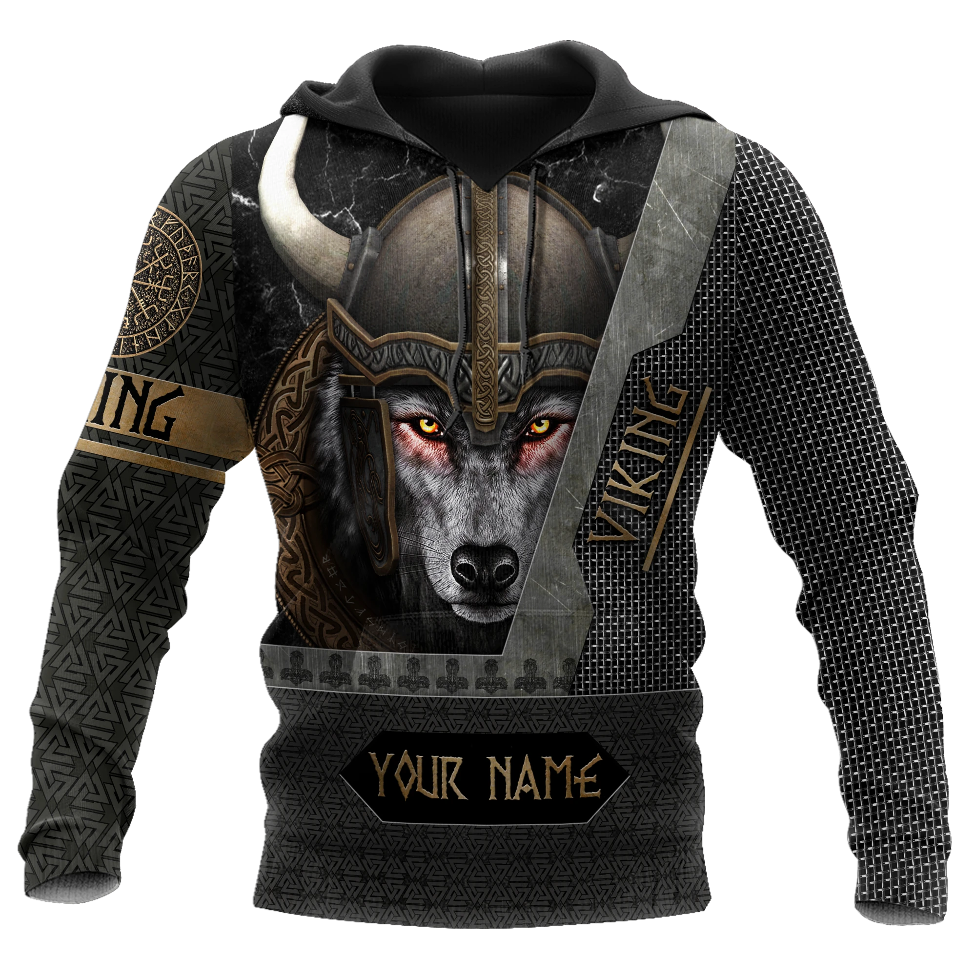 Awesome Hoodie 3D All Over Print Viking Wolf Warrior - Hoodie, T-Shirt, Zip Hoodies, Sweatshirt ND459