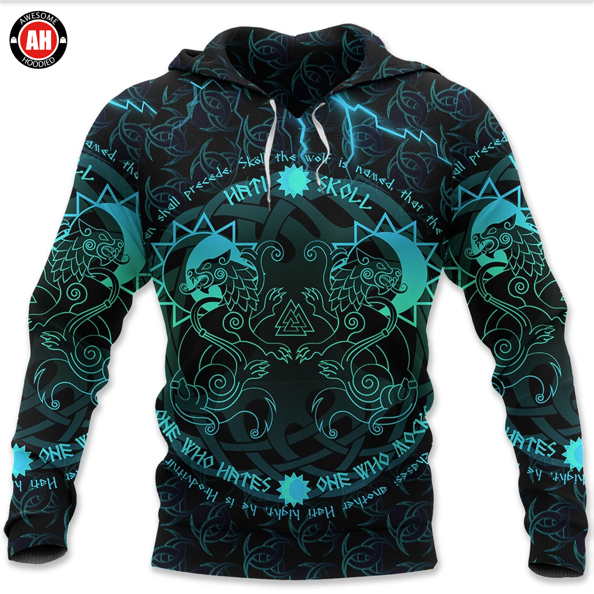 Awesome Hoodie 3D All Over Print Skoll & Hati - Hoodie, T-Shirt, Zip Hoodies ND460