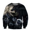 Awesome Hoodie 3D All Over Print Mythical Wolf - Hoodie, T-Shirt, Zip Hoodies, Sweatshirt ND469