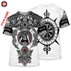 Awesome Hoodie 3D All Over Print Viking Tattoos Custom Name - Hoodie, T-Shirt, Zip Hoodies, Sweatshirt ND470