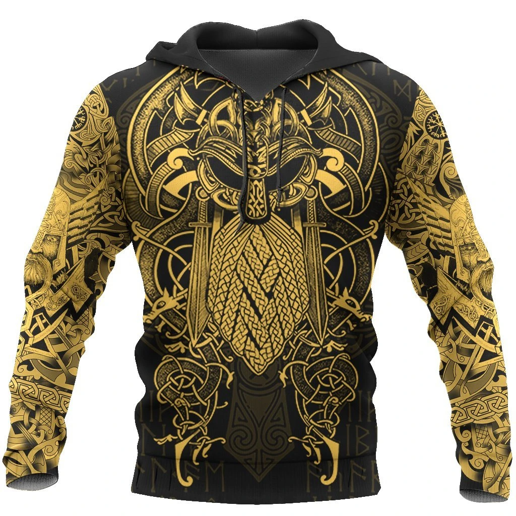 Awesome Hoodie 3D All Over Print Viking Odin - Hoodie, T-Shirt, Zip Hoodies, Sweatshirt ND472